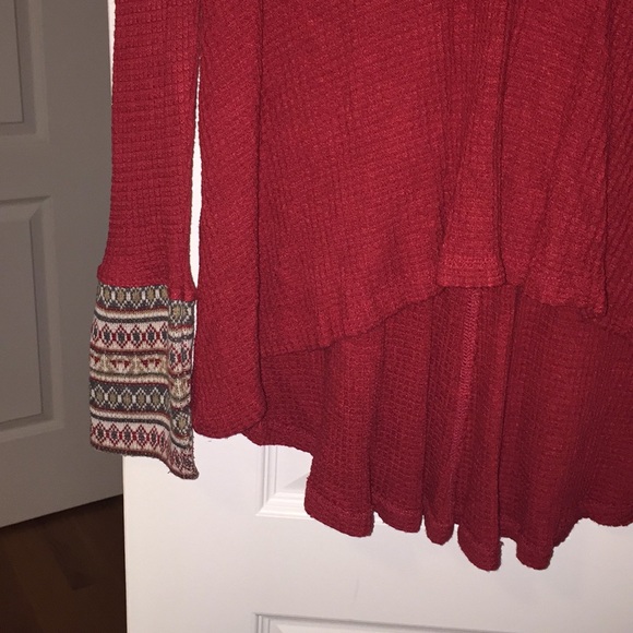 Red Sweater w/ Hood - Picture 2 of 4